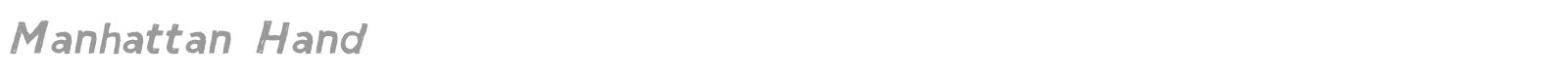 Manhattan Hand font preview